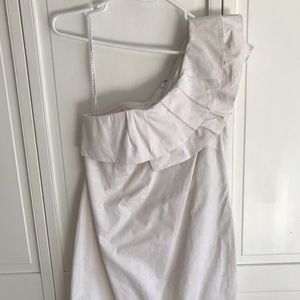 Lilly Pulitzer one shoulder white dress